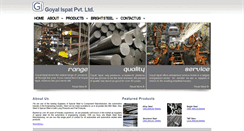 Desktop Screenshot of goyalispat.com